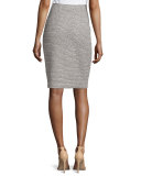 Moorisha Knit Pencil Skirt, Dark Putty