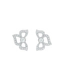 Fiorette Pavé Diamond Stud Earrings