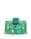 Moto Jacket Shoulder Bag, Green