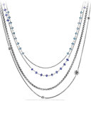 Starburst Chain Necklace with Iolite and Blue Topaz