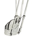 Sloane Nano Studded Leather Backpack, White