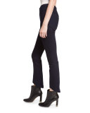 High-Waist Cropped Skinny Jeans, Indigo