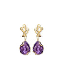 Sealeaf Collection Amethyst Drop Earrings