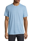 Crewneck Knit T-Shirt, Light Blue