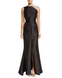 Tijana Embellished Mermaid Gown, Black