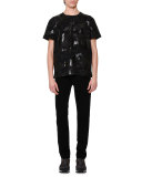 Camo & Star-Print T-Shirt, Black