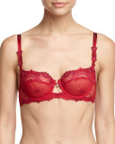 Love Fantasme Lace Demi Bra, Red