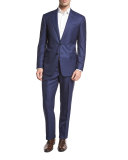 Striped Two-Piece Suit, Blue