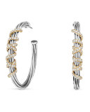 Helena Large Hoop Earrings with Diamonds