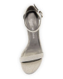 Nearlynude Shimmery City Sandal, Magnesium