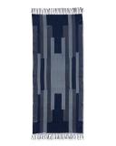 Ikat Boulevards Silk Scarf, Midnight