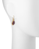 Elements 24k Gold Constantine Ruby Teardrop Earrings