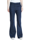 Mid-Rise Flare-Leg Jeans, Indigo