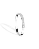 Move Noa Diamond Bangle in 18K White Gold, Size Medium
