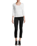 Hoxton Lace-Up Ankle Peg Jeans, Hayes
