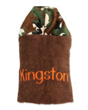 Camouflage Hooded Towel, Brown