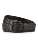 Men's Intrecciato Leather Belt
