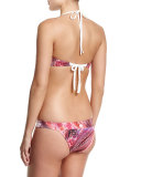 Gaia Printed High-Neck Swim Top