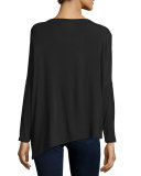 Long-Sleeve Asymmetric Tee