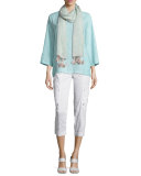 Organic Handkerchief Linen Tunic w/ Pockets, Green Mint