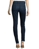 Organic Soft Stretch Skinny Jeans, Washed Indigo  