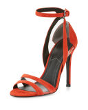 Goldie Suede 100mm Sandal