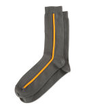 Men's Vertical Side-Stripe Socks