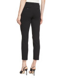Heidi Straight-Leg Ankle Pants, Black