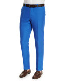 Chinolino Linen-Blend Trousers, Royal