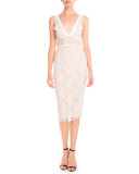 Lace Sleeveless Sheath Dress