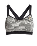 UpRise Crossback Sports Bra (A/B), Black/White