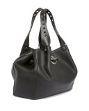 Riot Leather Tote Bag, Black