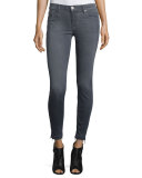 Nico Released-Hem Skinny Ankle Jeans, Gray