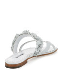 Susa Floral Leather Slide Sandal