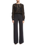 Wanderlust Wide-Leg Utility Pants, Black