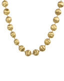 Africa Beaded 18K Necklace, 18"
