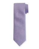 Heathered Herringbone Silk Tie