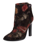 Blayze Floral Velvet Bootie, Floral