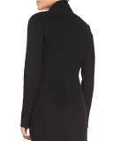 Heiden Long Wool Coat, Black
