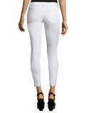 Verdugo Ultra Skinny Ankle Jeans, White Mist