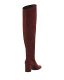 Babies Suede Over-The-Knee Boot, Amaranto