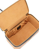 Color Visetos Cosmetics Bag w/ Strap, Cognac