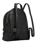 Rhea Small Zip Backpack, Black