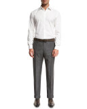 Super 130s Wool Sharkskin Trousers