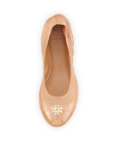 Jolie Logo Ballerina Flat, Royal Tan