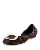 Ballerine Chips d'Orsay Flat, Leopard