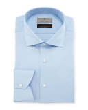 Solid Egyptian-Cotton Dress Shirt, Light Blue