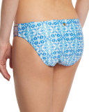 Seaside Tile Charmer Printed Hipster Swim Bottom
