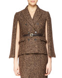 Double-Breasted Cape Jacket