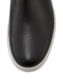 Leather Chelsea Sneaker, Black